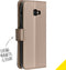 Accezz Hoesje Geschikt voor Samsung Galaxy A5 (2017) Hoesje Met Pasjeshouder - Accezz Wallet Softcase Bookcase - goud