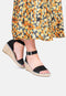 POSH by Poelman DADU - Dames sandalen met hak 7 cm - Zwart - Maat 38