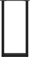 vidaXL - Salontafelpoten - 2 - st - U-vormig - 38x(72-73) - cm - staal - zwart