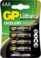 GP Primary Lithium AA - Batterij - Krachtig en 40% lichter - (4 stuks)