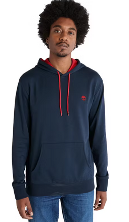 Timberland Oyster Loopback Hoodie - Regular fit - Verstelbare capuchon - Navy - Heren - Maat 3XL
