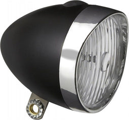 Koplamp Edge Retro 3 Leds incl. batterijen - zwart/chroom (werkplaatsverpakking)