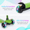 LifeGoods HappyStep - Kinderstep - 3 Lichtgevende LED Wielen - Hoogte Verstelbaar - Groen