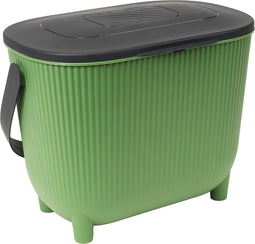 EDA compost design emmer met deksel en filter 10 liter Cactus/Antraciet