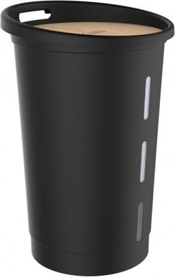 EDA Houtpellets Opslag XL met Deksel - 70 liter - 45 kg - 66,4 cm hoog - Kunststof