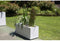 EDA Jardiniere Graphit - 99,5 x 39 x H 43 cm - 97,6 L - Witgekalkt