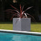 EDA Plantenbak Vulcania stone effect grijs 39,5 x 39,5 x 43,5 cm 31 liter