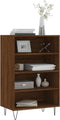 vidaXL - Hoge - kast - 57x35x90 - cm - bewerkt - hout - bruin - eikenkleur