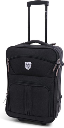 Norlander Vintage Canvas Trolley Bilbao Washed Zwart