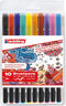 edding 1340 brushpennen in etui - 10 kleuren set - 1-3mm - op waterbasis - o.a. geschikt voor papier en karton