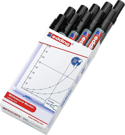 edding 250 Whiteboardmarker - 10 stuks zwart - Ronde punt: 1,5-3mm