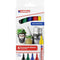 Edding 3000 4-3000-5 Permanent marker Zwart, Blauw, Rood, Groen, Geel Watervast: Ja