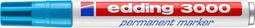 edding 3000 permanent marker rond - Lichtblauw - 1 stuk