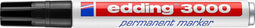 edding 3000 permanente marker rond - Zwart - 1 stuk
