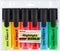 edding 345 highlighter - set van 6 - beitelpunt 2-5 mm - ideaal voor heldere markeringen en accentuering van tekstfragmenten en notities