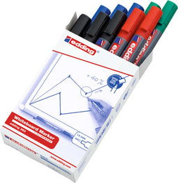 edding 360 whiteboardmarker - 10 whiteboard stiften in 4 kleuren - ronde punt 1,5-3 mm - geschikt voor whiteboard en flipchart
