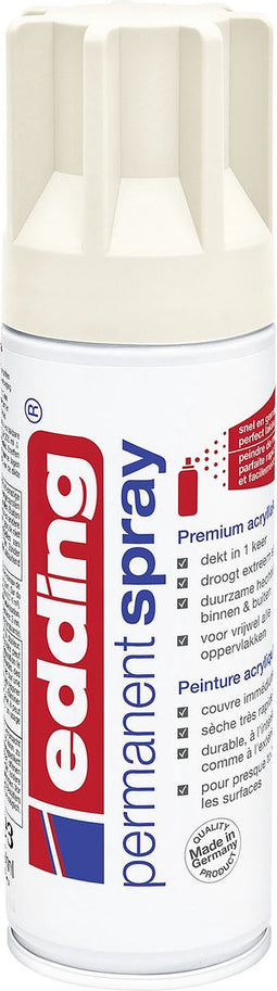 Edding 5200 - Permanent Spray - Crèmewit Mat - RAL 9001
