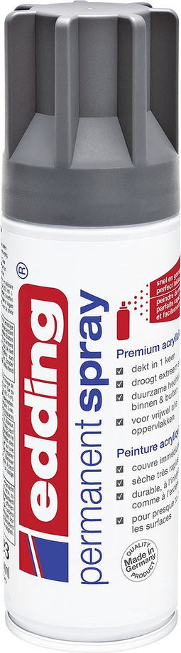 edding 5200 permanent spray premium acrylverf antraciet mat