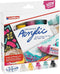 edding 5400 acrylstiften 3D double liner - zwart, wit, geel, pink, turquoise - set van 5 tubes acrylverf (basis) - dubbele punt 2-3, 5-10 mm - acrylverf voor canvas, hout - verf in schilderskwaliteit