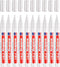edding 751 lakmarker wit - hittebestendig tot 1000 °C - ronde punt 1-2 mm - doosje van 10 stuks - verfstift voor markeren en labelen van metaal, glass, steen of plastic - permanent, veegvast en watervast