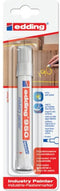 edding 950/1 Industriemarker op pastabasis - wit - 10mm - ruwe en vuile oppervlakken - permanent - metaal, steen, droog en nat hout - ook geschikt onder water op schone ondergronden