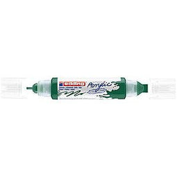 Edding - Acrylmarker edding e-5400 3d double liner mosgroen | 5 stuks