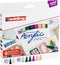 edding Acrylverf starter set Nordic - 8 Acryl markers - Watervast - Inclusief A6-briefkaartenset