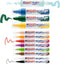 edding Acrylverf stiften starterset - 12 acryl markers - Brede beitelpunt - Inclusief kleurblok