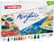 edding Acrylverf stiften starterset - 12 acryl markers - Brede beitelpunt - Inclusief kleurblok