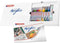 edding Acrylverf stiften starterset - 12 acryl markers - Brede beitelpunt - Inclusief kleurblok