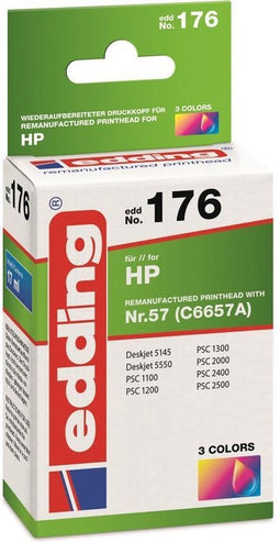 Edding EDD-176 inktcartridge 1 stuk(s) Compatibel Cyaan, Magenta, Geel