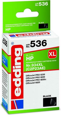 Edding EDD-536 inktcartridge 1 stuk(s) Compatibel Zwart