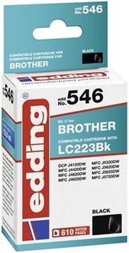 Edding EDD-546 inktcartridge 1 stuk(s) Compatibel Zwart