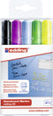 edding Glassboard Marker - 5 gekleurde glasstiften - Diverse kleuren - Ronde punt van 2-3 mm