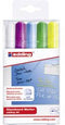 edding Glassboard Marker - 5 gekleurde glasstiften - Ronde punt van 2-3 mm - speciaal voor glasborden