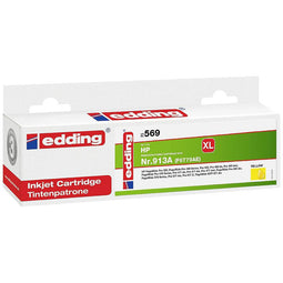 Edding Inktcartridge vervangt HP 913A, F6T79AE Compatibel Geel EDD-569 18-569