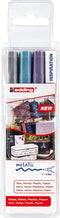 Edding paintmarker e751- 3 stuks - metallic kleuren (Zilver, Lichtblauw en Paars)