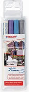 Edding paintmarker e751- 3 stuks - metallic kleuren (Zilver, Lichtblauw en Paars)