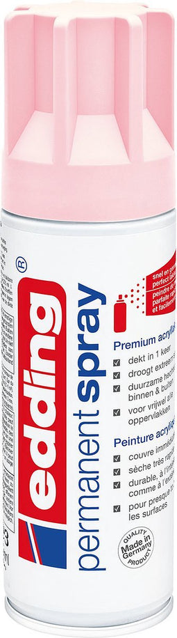 edding Permanent Spray - Spuitbus verf - Kleur: pastelroze, mat
