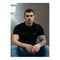 Fred Perry Rear powder laurel graphic tee - black maat xxl