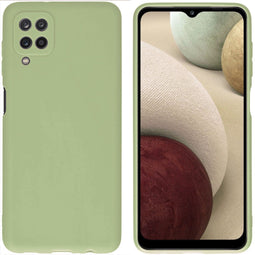 iMoshion Hoesje Geschikt voor Samsung Galaxy A12 Hoesje Siliconen - iMoshion Color Backcover - groen