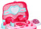Eddy Toys Beautycase - prinsessen - 25 cm - roze - 19-delig