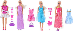 Eddy Toys Poppenset - 4 Poppen - 29 CM - Met Accessoires
