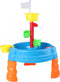 Eddy Toys Zand- en Watertafel - Bakje, Harkje, Schepje, Gieter, 5 Vormpjes - Buitenspeelgoed - 58,5 cm
