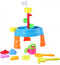 Eddy Toys Zand- en Watertafel - Bakje, Harkje, Schepje, Gieter, 5 Vormpjes - Buitenspeelgoed - 58,5 cm