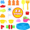 Eddy Toys Zand- en Watertafel - Bakje, Harkje, Schepje, Gieter, 5 Vormpjes - Buitenspeelgoed - 58,5 cm