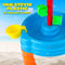 Eddy Toys Zand- en Watertafel - Bakje, Harkje, Schepje, Gieter, 5 Vormpjes - Buitenspeelgoed - 58,5 cm