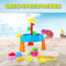 Eddy Toys Zand- en Watertafel - Bakje, Harkje, Schepje, Gieter, 5 Vormpjes - Buitenspeelgoed - 58,5 cm