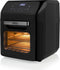 Eden ED-7017 Airfryer Oven - 10 programma's - Inhoud: 12 liter – Inclusief gratis roterende mand en rotisserievork - Heteluchtfriteuse en oven in één - Zwart