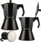 Edënbërg Black Line - Percolator - Koffiemaker 12 kops - Espresso Maker 400 ML - Zwart